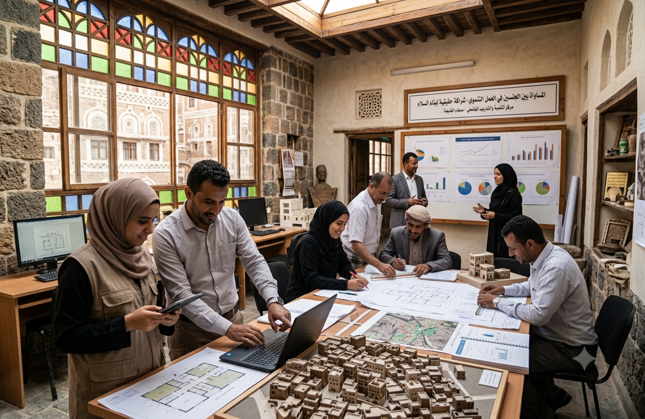 المساواة بين الجنسين في العمل التنموي: شراكة حقيقية لبناء السلام